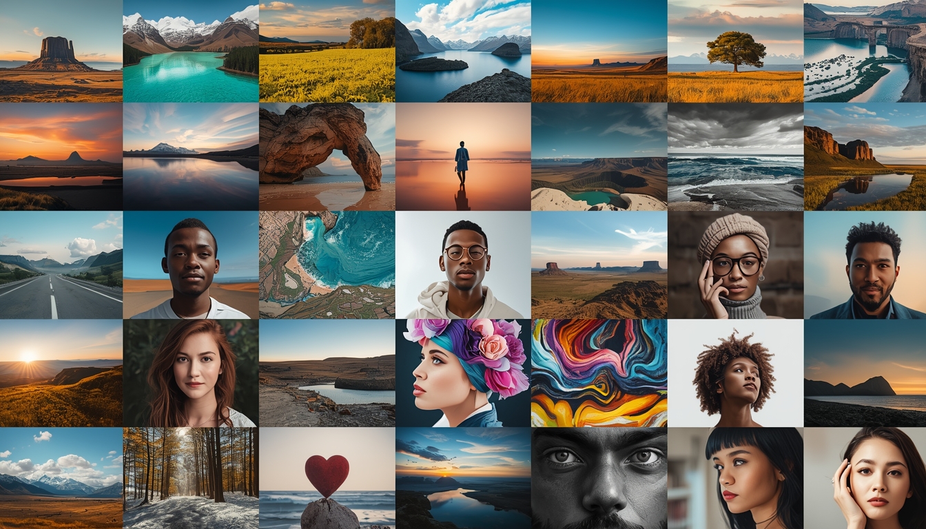 AI creative image pack preview (marketing visuals)